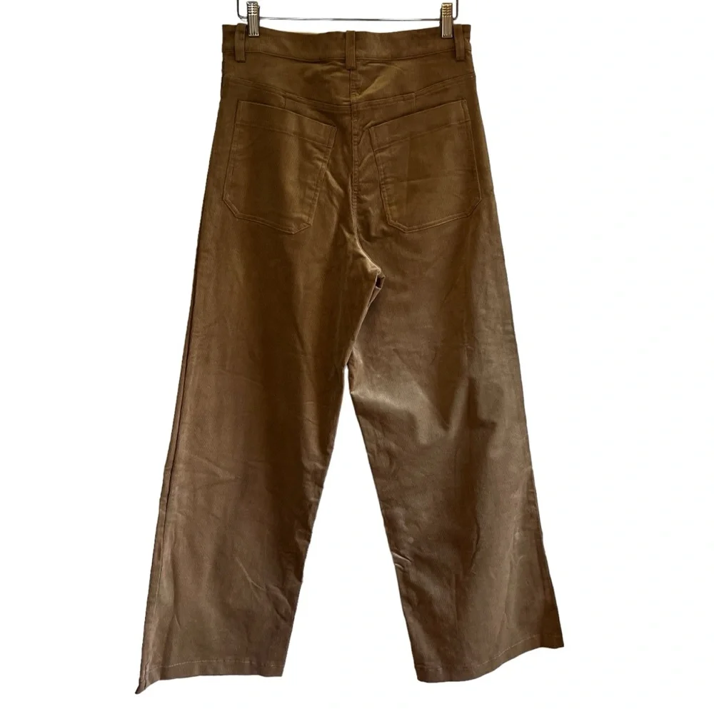 Smash & Tess tan corduroy wide leg high waist pants size L excellent condition - Picture 8 of 11